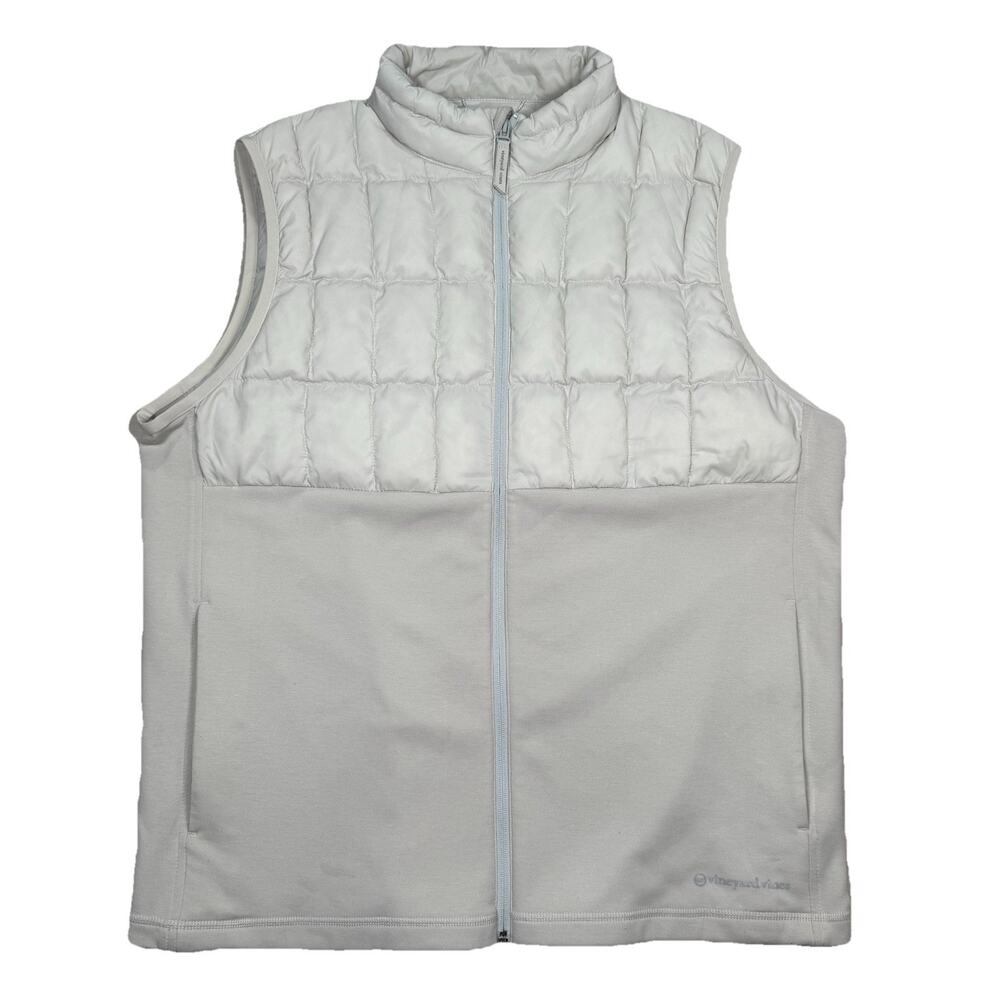 Vineyard Vines OTG On The Go Performance Voyager Puffer Vest Tan Men's Size XL